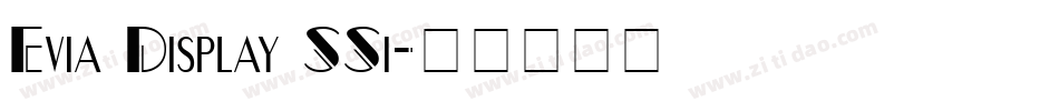 Evia Display SSi字体转换